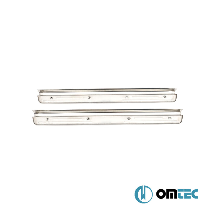 Line Kapı Eşiği 2 Prç. Paslanmaz Çelik - Mitsubishi L200 - PK KA/KB - (2005 - 2015)