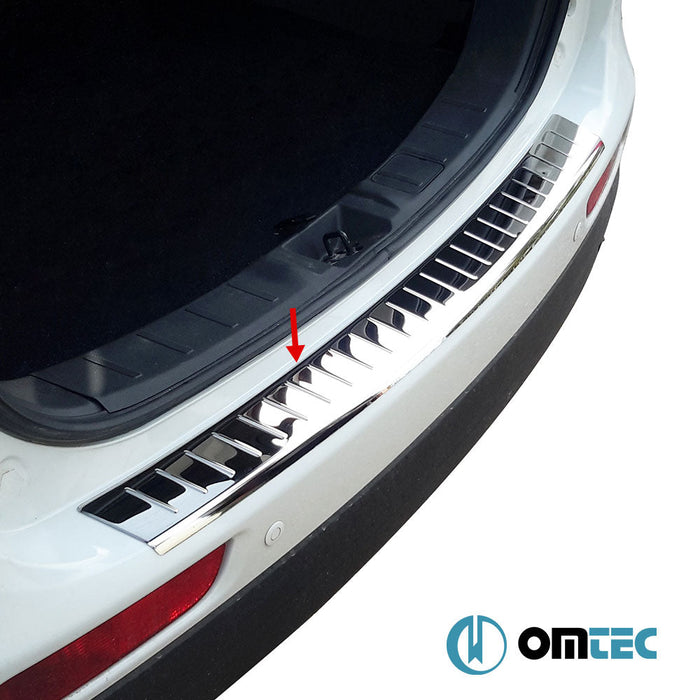 Arka Tampon Eşiği Paslanmaz Çelik (Parlak) - Mitsubishi Outlander - SUV GF PRE - FL - (2012 - 2015)