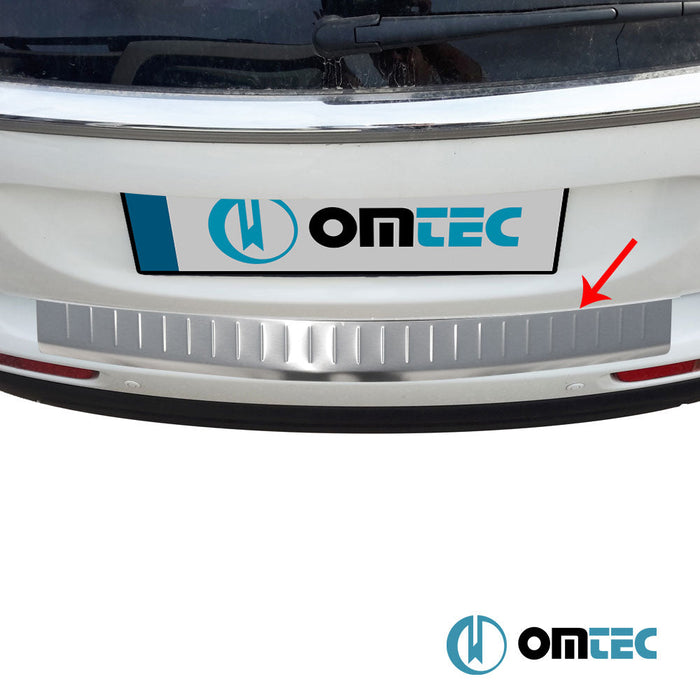 Arka Tampon Eşiği Paslanmaz Çelik (Taşlı) - Mitsubishi Outlander - SUV GF PRE - FL - (2012 - 2015)