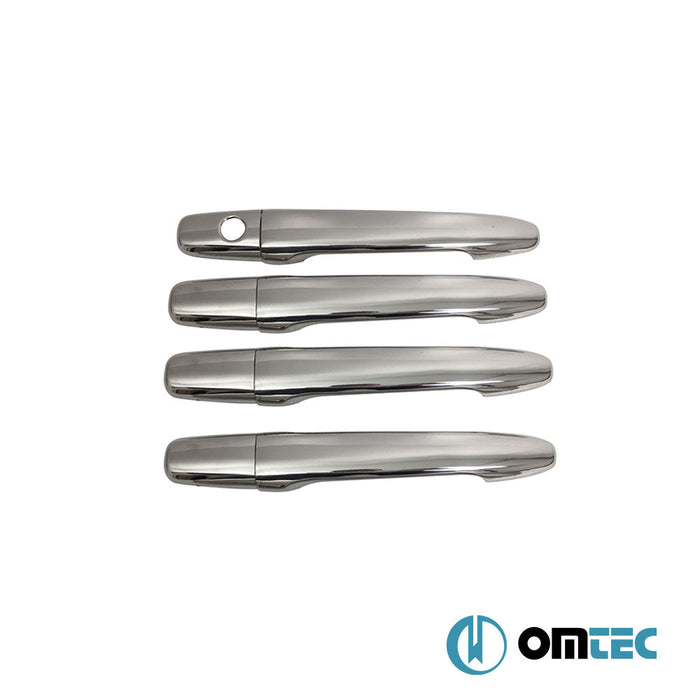 Kapı Kolu 4 Kapı 8 Prç. (H1) Paslanmaz Çelik (Parlak) - Mitsubishi Lancer - SD VII - (2007 - 2017)