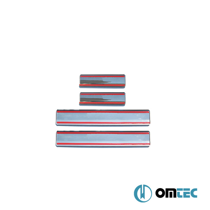 Line Kapı Eşiği 4 Prç. Paslanmaz Çelik - Mitsubishi Lancer - SD VII - (2007 - 2017)