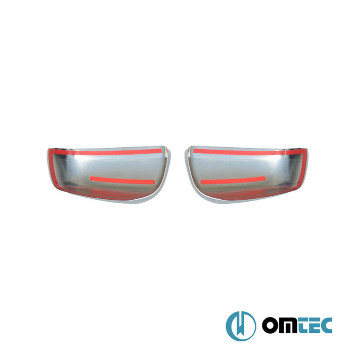 Ayna Kapağı 2 Prç. Paslanmaz Çelik (Parlak) - Mitsubishi Lancer - SD VII - (2007 - 2017)