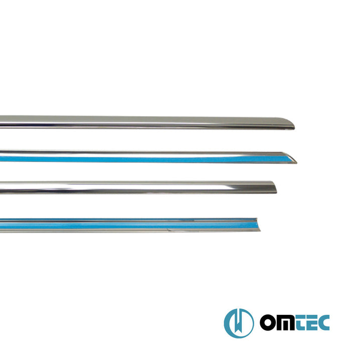 Cam Çıtası 4 Prç. Paslanmaz Çelik (Parlak) - Mitsubishi Lancer - SD VII - (2007 - 2017)