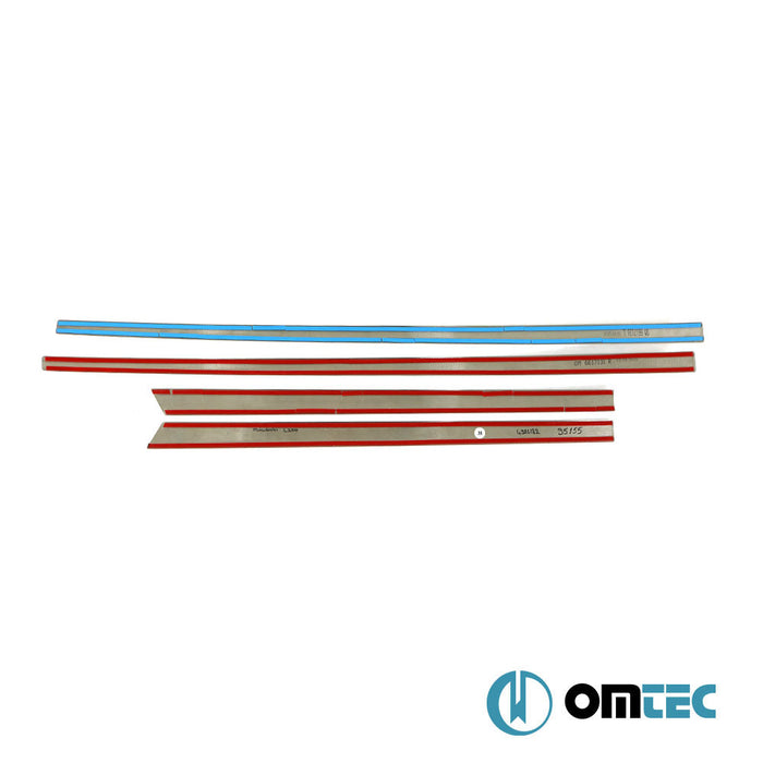 Yan Kapı Çıtası 4 Prç. Paslanmaz Çelik (Parlak) - Mitsubishi L200 - PK KJ/KK/KL FL - (2019 - )