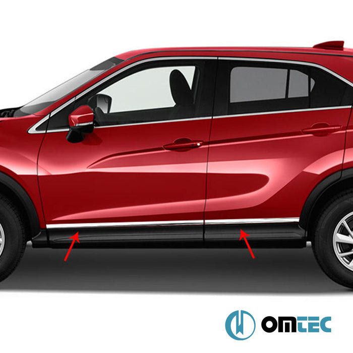 Yan Kapı Çıtası 4 Prç. Paslanmaz Çelik (Parlak) - Mitsubishi Eclipse Cross - SUV GK - (2017 - )