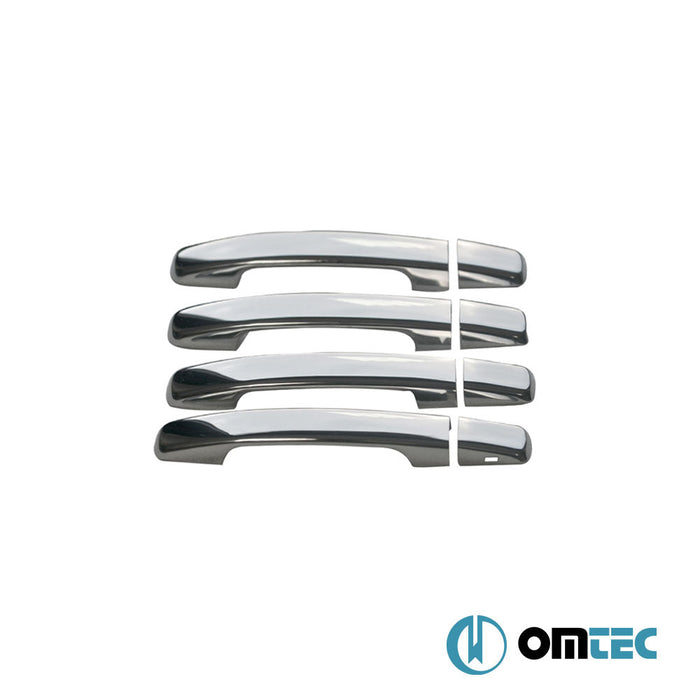 Kapı Kolu 4 Kapı 8 Prç. (S1) Paslanmaz Çelik (Parlak) (Keyless) - Nissan Altima - SD D32 - (2007 - 2012)