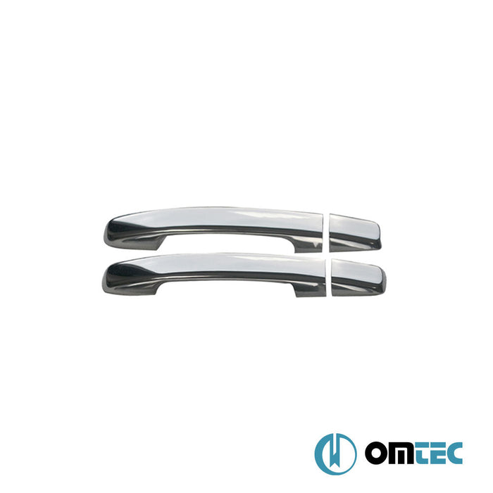 Kapı Kolu 2 Kapı 4 Prç. (S1) Paslanmaz Çelik (Parlak) (Keyless) - Nissan Navara - PK D40 - (2005 - 2015)