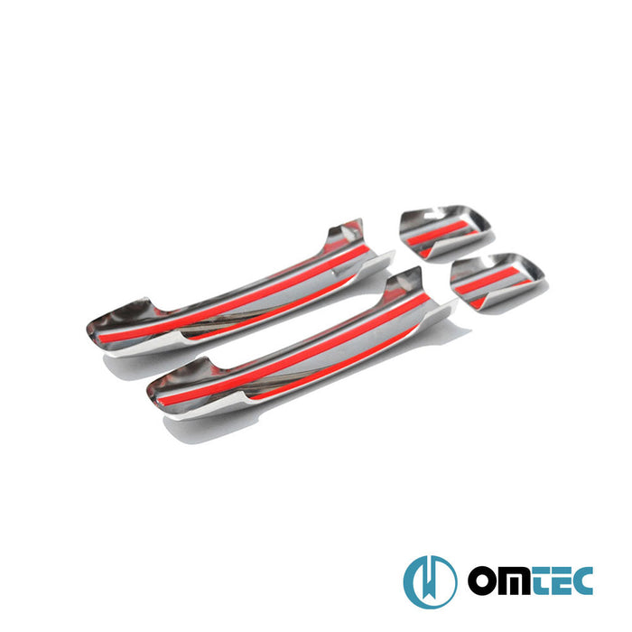 Kapı Kolu 2 Kapı 4 Prç. (S1) Paslanmaz Çelik (Parlak) (Keyless) - Nissan Quest - MPV V42 - (2004 - 2009)