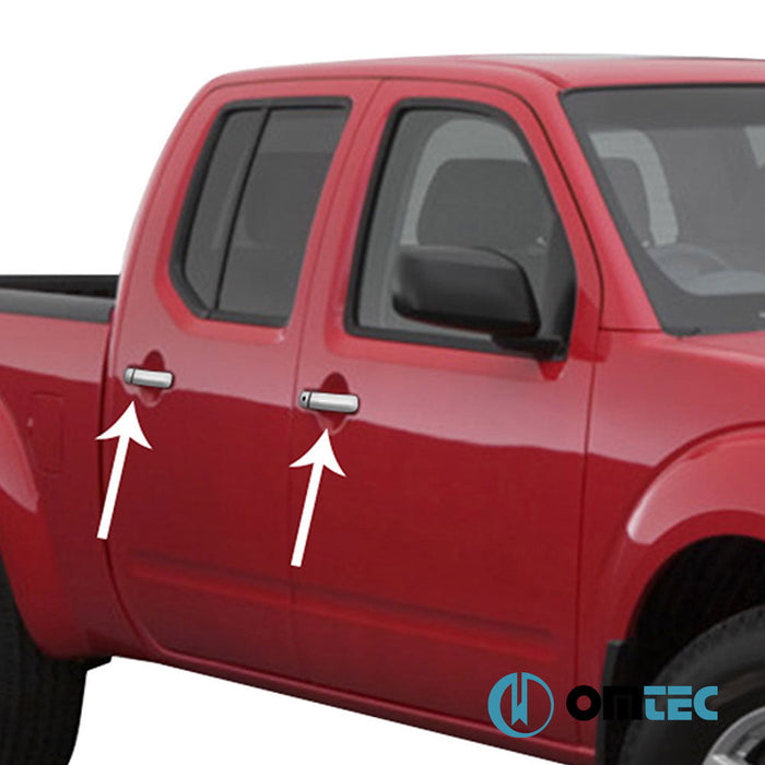 Kapı Kolu 4 Kapı 8 Prç. (H2) Paslanmaz Çelik (Parlak) - Suzuki Equator - PK I - (2006 - 2012)