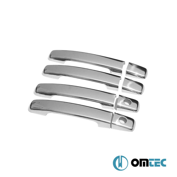 Kapı Kolu 4 Kapı 8 Prç. (H2) Paslanmaz Çelik (Parlak) - Suzuki Equator - PK I - (2006 - 2012)