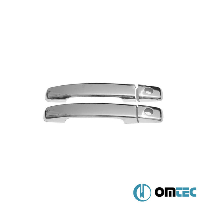 Kapı Kolu 2 Kapı 4 Prç. (H2) Paslanmaz Çelik (Parlak) - Nissan Navara - PK D40 - (2005 - 2015)