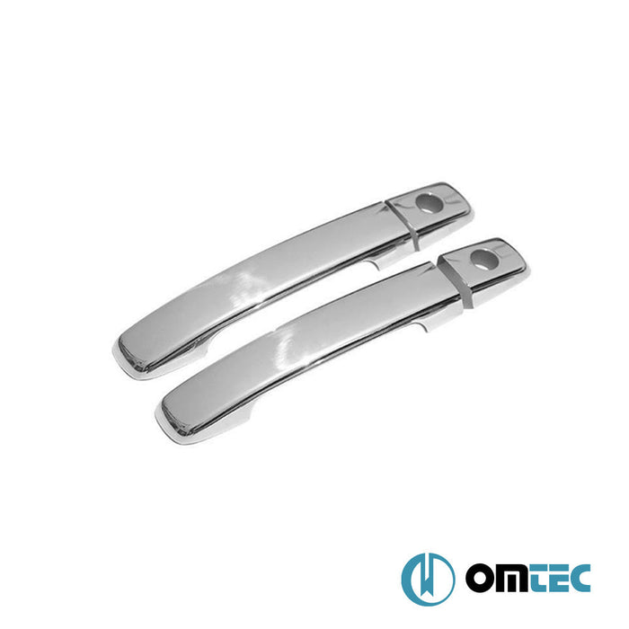 Kapı Kolu 2 Kapı 4 Prç. (H2) Paslanmaz Çelik (Parlak) - Nissan Navara - PK D40 - (2005 - 2015)