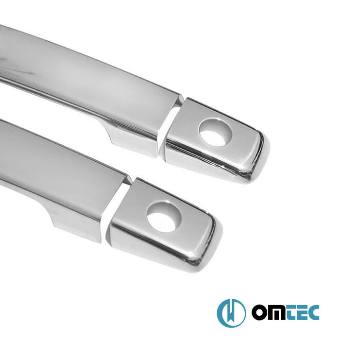 Kapı Kolu 2 Kapı 4 Prç. (H2) Paslanmaz Çelik (Parlak) - Nissan Navara - PK D40 - (2005 - 2015)