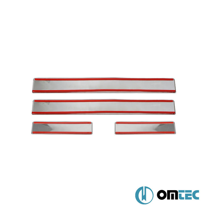 Line Kapı Eşiği 8 Prç. Paslanmaz Çelik (Parlak) - Nissan Navara - PK D23 - (2015 - )