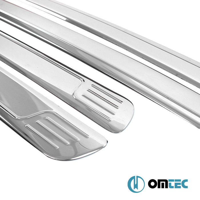 Yan Kapı Çıtası 4 Prç. Paslanmaz Çelik (Parlak) - Toyota Hilux - PK AN10 - (2005 - 2015)