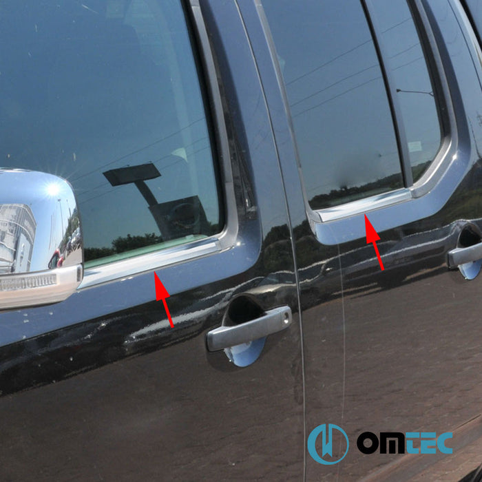 Cam Çıtası 4 Prç. Paslanmaz Çelik (Parlak) - Suzuki Equator - PK I - (2006 - 2012)