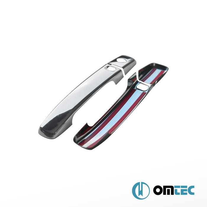 Kapı Kolu 2 Kapı 4 Prç. (H1S2) Paslanmaz Çelik (Parlak) (Keyless) - Nissan Pathfinder - SUV R51 - (2005 - 2012)