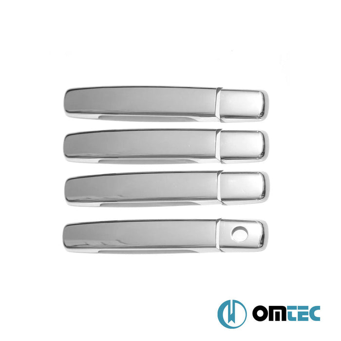 Kapı Kolu 4 Kapı 8 Prç. (H1) Paslanmaz Çelik (Parlak) - Nissan Qashqai - SUV J10 - (2007 - 2014)