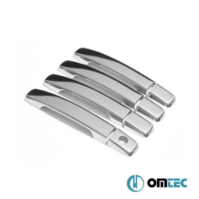 Kapı Kolu 4 Kapı 8 Prç. (H1) Paslanmaz Çelik (Parlak) - Suzuki Equator - PK I - (2006 - 2012)