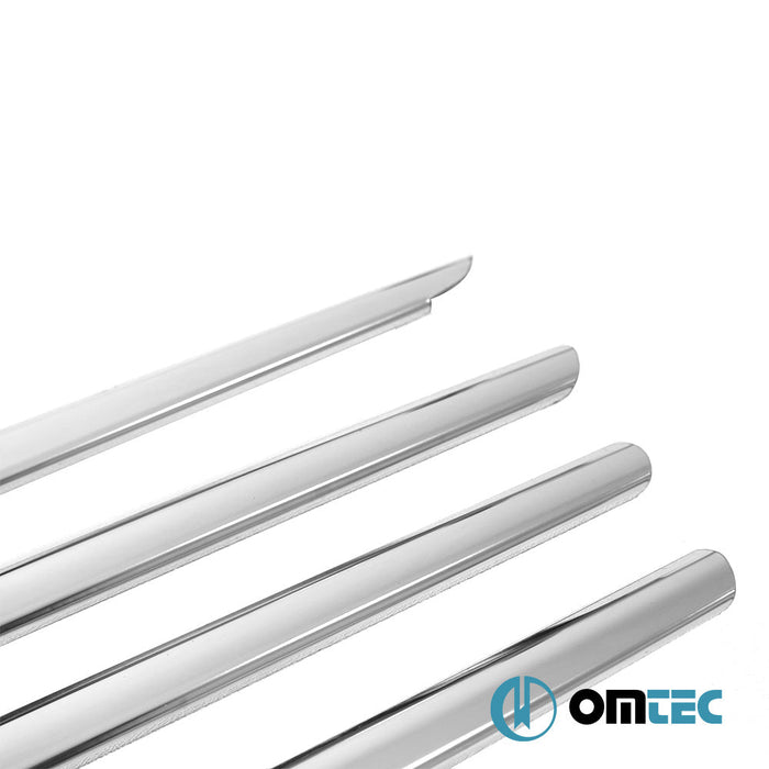 Ön Panjur 8 Prç. P.Çelik (Parlak) - Nissan Qashqai - SUV J10 - (2007 - 2014)