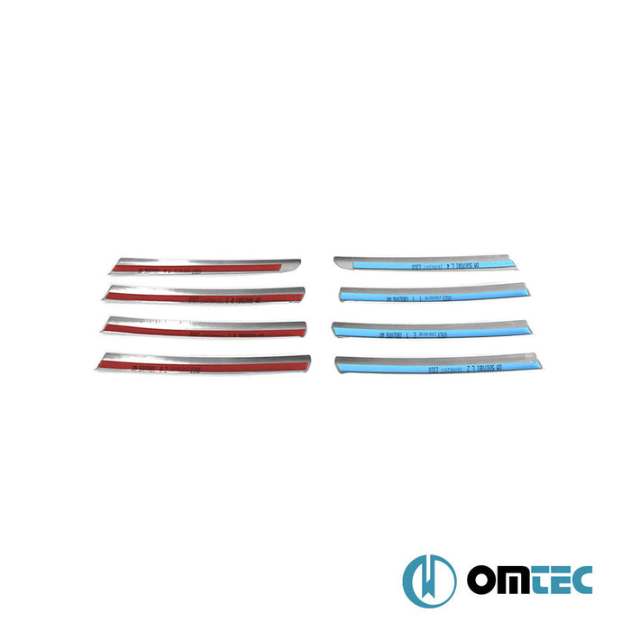 Ön Panjur 8 Prç. P.Çelik (Parlak) - Nissan Qashqai - SUV J10 - (2007 - 2014)