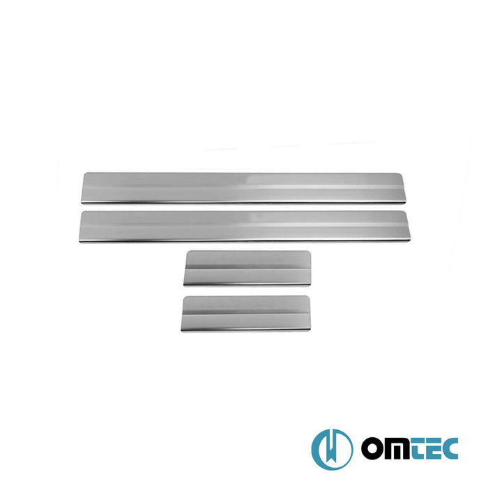 Line Kapı Eşiği 4 Prç.(Siyah) Paslanmaz Çelik - Nissan Qashqai +2 - SUV NJ10 - (2009 - 2014)