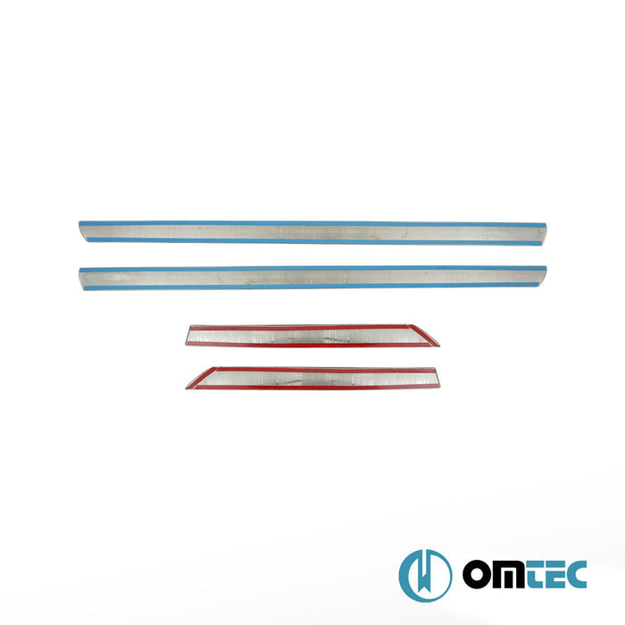 Yan Kapı Çıtası 4 Prç. Paslanmaz Çelik (Parlak) - Nissan Qashqai - SUV J10 - (2007 - 2014)