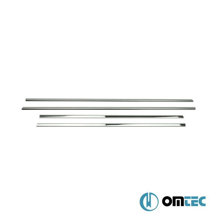 Cam Çıtası 4 Prç. Paslanmaz Çelik (Parlak) - Nissan Qashqai - SUV J10 - (2007 - 2014)