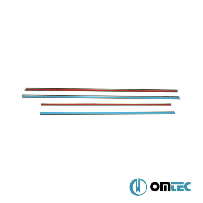 Cam Çıtası 4 Prç. Paslanmaz Çelik (Parlak) - Nissan Qashqai - SUV J10 - (2007 - 2014)