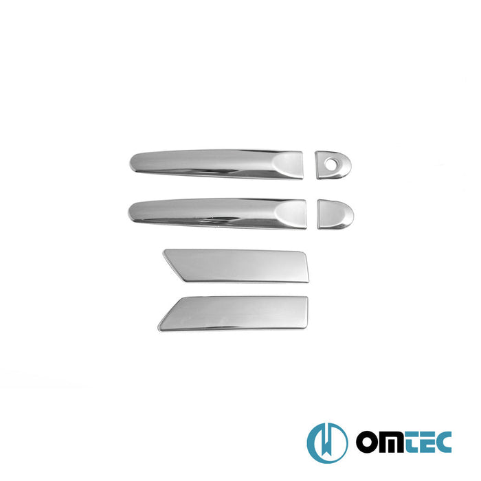 Kapı Kolu 4 Kapı 6 Prç. (H1) Paslanmaz Çelik (Parlak) - Nissan Juke - SUV F15 - (2011 - 2019)