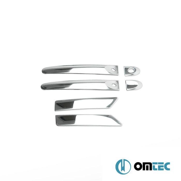 Kapı Kolu 4 Kapı 6 Prç. (H1S2) Paslanmaz Çelik (Parlak) (Keyless) - Nissan Juke - SUV F15 - (2011 - 2019)