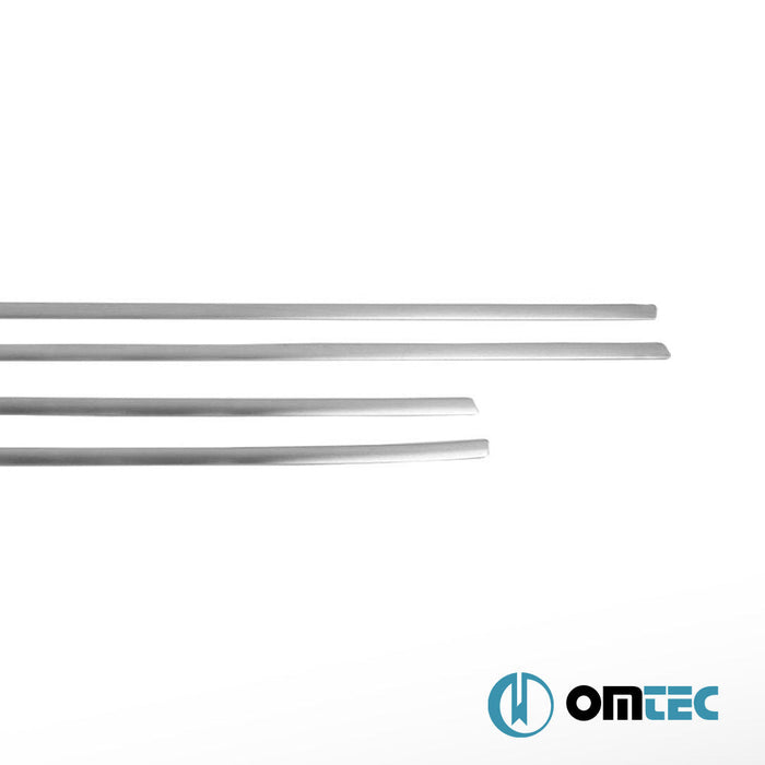 Cam Çıtası 4 Prç. Paslanmaz Çelik (Taşlı) - Nissan Juke - SUV F15 - (2011 - 2019)