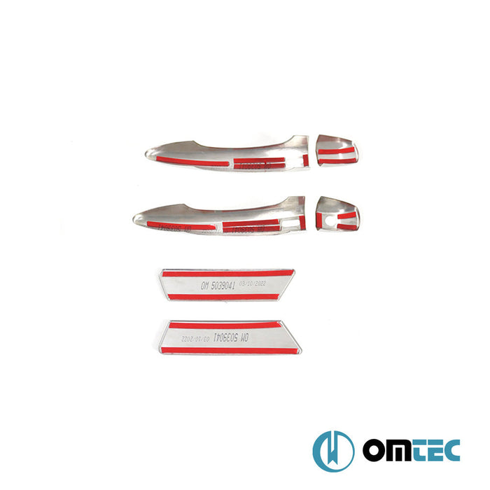 Line Kapı Eşiği 4 Prç. Paslanmaz Çelik (Parlak) - Nissan X - Trail - SUV T31 - (2007 - 2014)