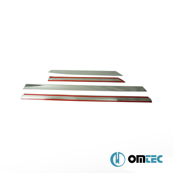 Yan Kapı Çıtası 4 Prç. Paslanmaz Çelik (Parlak) - Nissan Qashqai +2 - SUV NJ10 - (2009 - 2014)