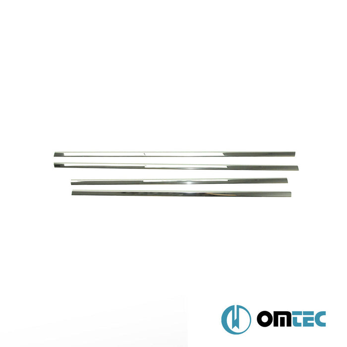 Cam Çıtası 4 Prç. Paslanmaz Çelik (Parlak) - Nissan Qashqai +2 - SUV NJ10 - (2009 - 2014)