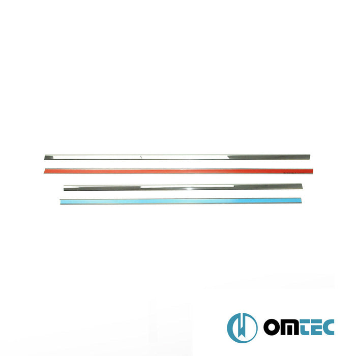 Cam Çıtası 4 Prç. Paslanmaz Çelik (Parlak) - Nissan Qashqai +2 - SUV NJ10 - (2009 - 2014)