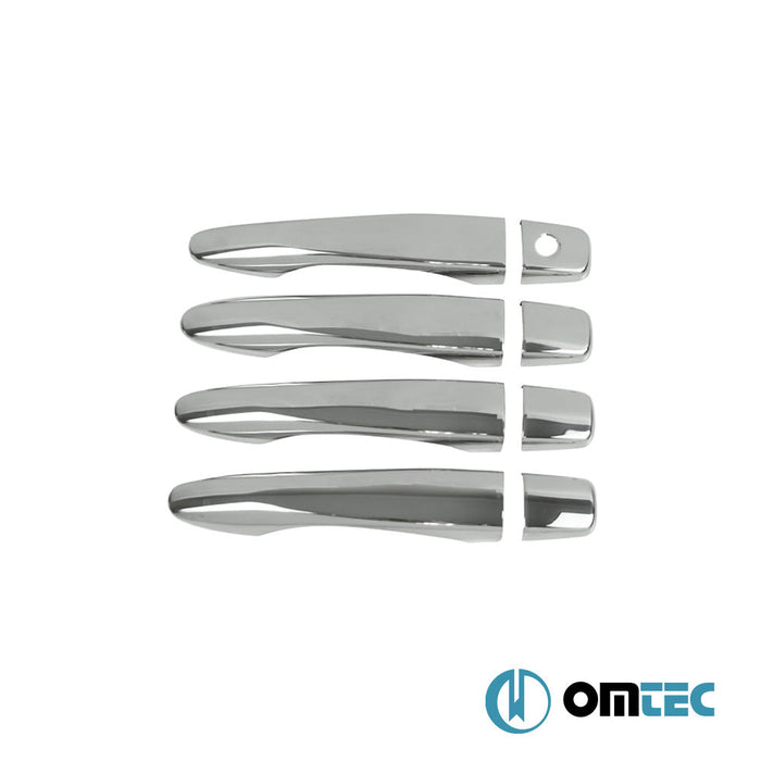 Kapı Kolu 4 Kapı 8 Prç. (H1) Paslanmaz Çelik (Parlak) - Nissan X - Trail - SUV T32 - (2014 - 2021)