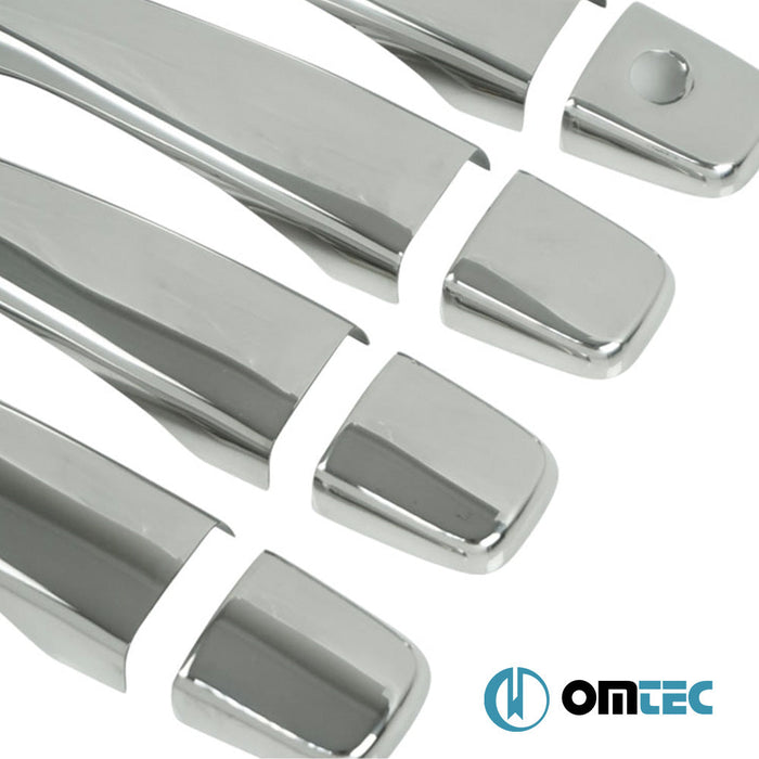 Kapı Kolu 4 Kapı 8 Prç. (H1) Paslanmaz Çelik (Parlak) - Nissan Pulsar (Eu) - HB 5D C13 - (2014 - 2018)