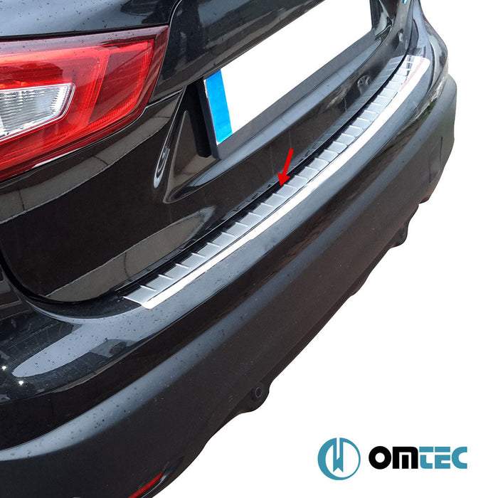 Arka Tampon Eşiği Paslanmaz Çelik (Parlak) - Nissan Qashqai - SUV J11 PRE - FL - (2014 - 2017)