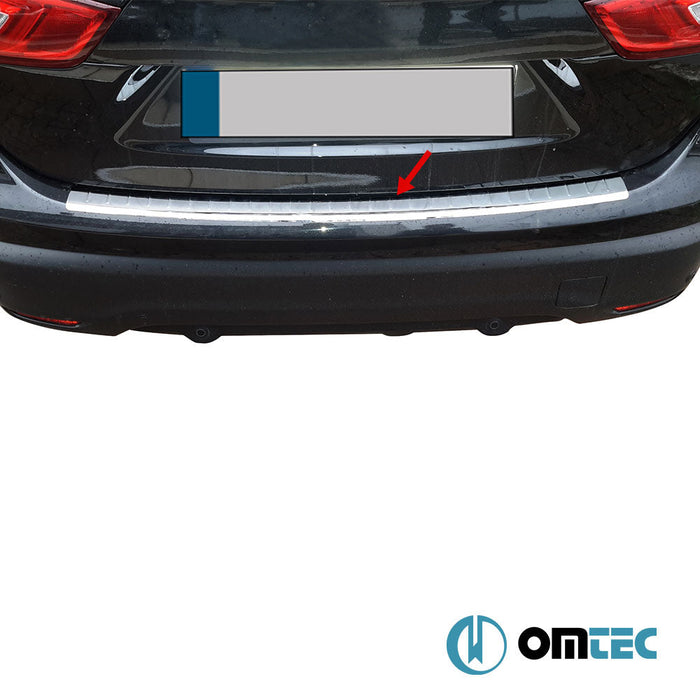 Arka Tampon Eşiği Paslanmaz Çelik (Parlak) - Nissan Qashqai - SUV J11 PRE - FL - (2014 - 2017)