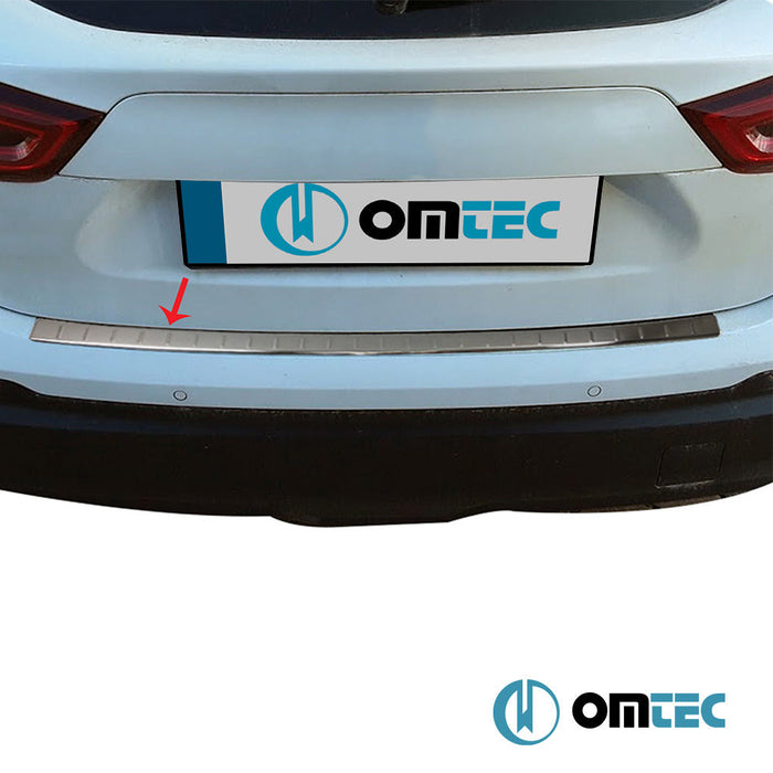 Arka Tampon Eşiği Paslanmaz Çelik (Parlak) - Nissan Qashqai - SUV J11 FL - (2017 - 2021)