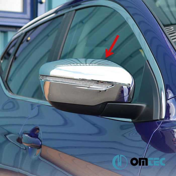 Ayna Kapağı 2 Prç. ABS Krom - Nissan Qashqai - SUV J11 - (2014 - 2021)