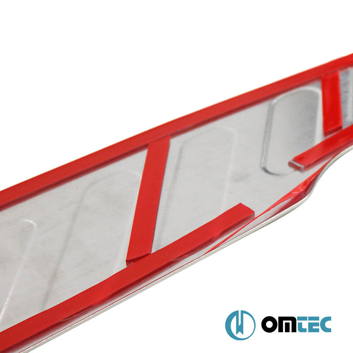 Arka Tampon Eşiği Paslanmaz Çelik (Taşlı) - Nissan Navara - PK D23 - (2015 - )