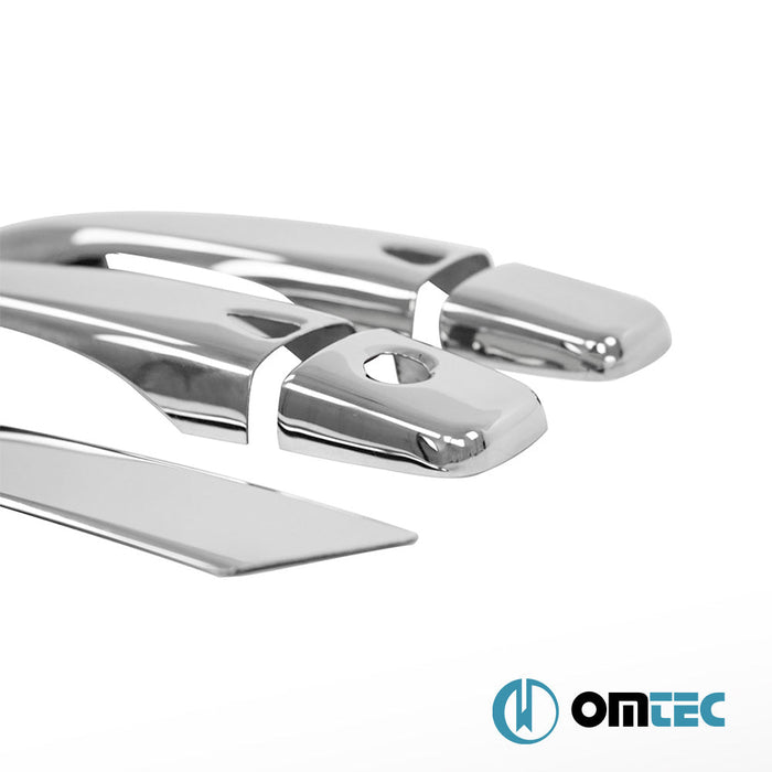 Kapı Kolu 4 Kapı 6 Prç. (H1S2) Paslanmaz Çelik (Parlak) (Keyless) - Nissan Micra V - HB 5D K14 - (2017 - )