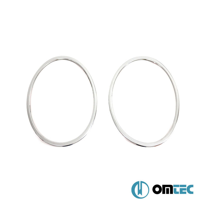 Far Çerçevesi 2 Prç. Paslanmaz (Parlak) - Nissan Juke - SUV F16 - (2019 - )