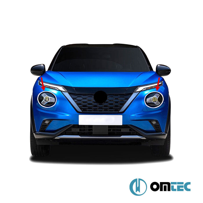 Far Çerçevesi 2 Prç. Paslanmaz (Parlak) - Nissan Juke - SUV F16 - (2019 - )