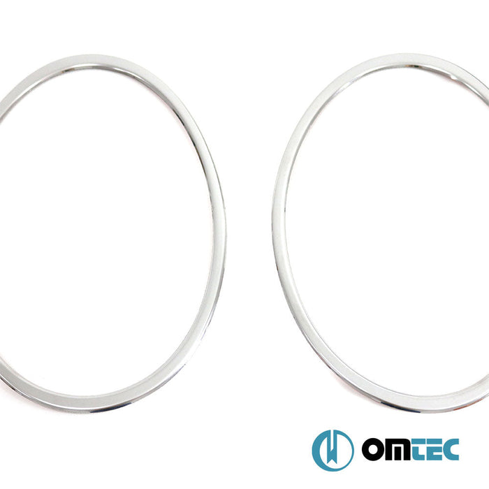 Far Çerçevesi 2 Prç. Paslanmaz (Parlak) - Nissan Juke - SUV F16 - (2019 - )