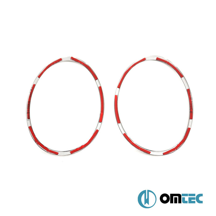 Far Çerçevesi 2 Prç. Paslanmaz (Parlak) - Nissan Juke - SUV F16 - (2019 - )