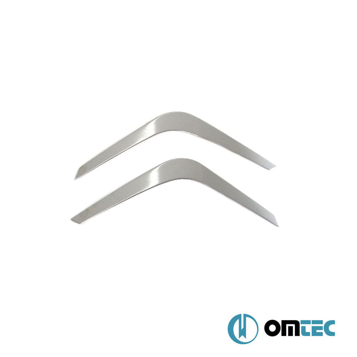 Ön Sis Far Kaşı 2 Prç. Paslanmaz (Taşlı) - Nissan Juke - SUV F16 - (2019 - )