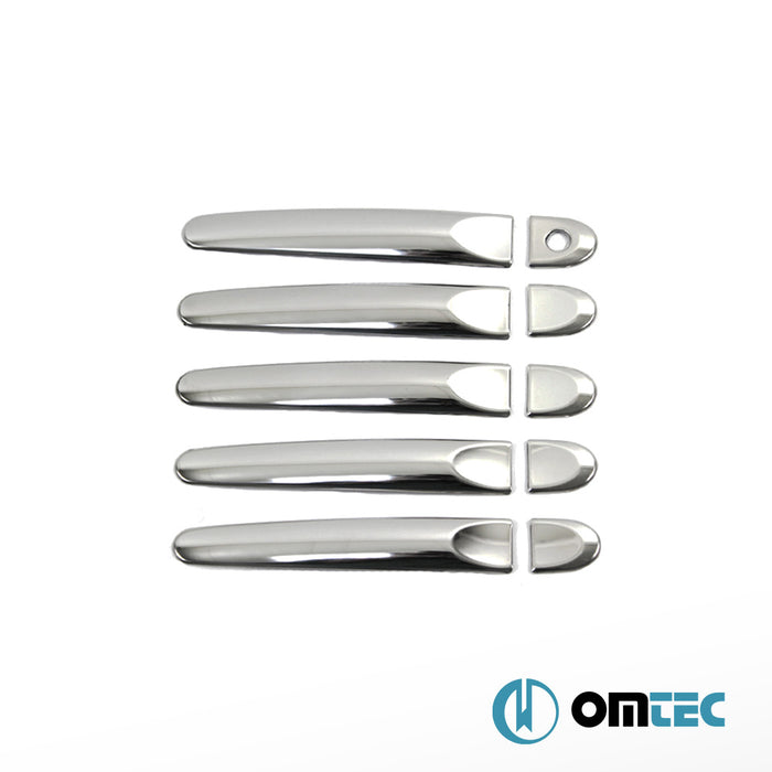 Kapı Kolu 5 Kapı 10 Prç. (H1) Paslanmaz Çelik (Parlak) - Nissan Cube - MPV Z12 PRE - FL - (2009 - 2014)